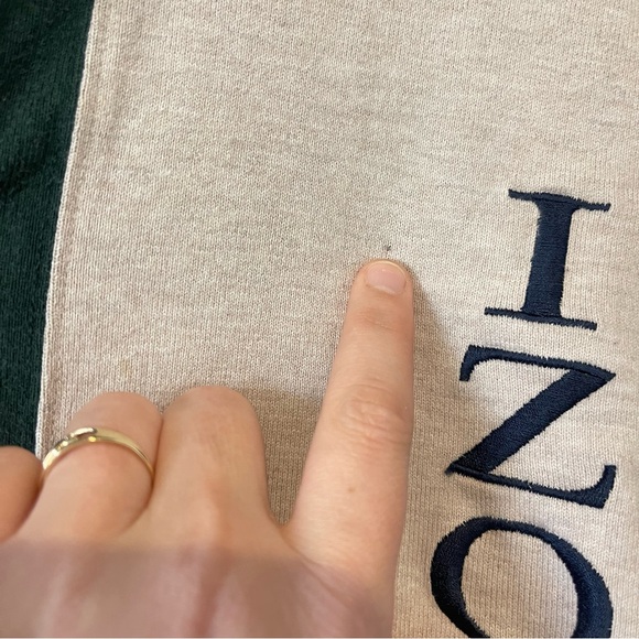 Mens Vintage Izod Sport Rugby Polo Shirt sz XL Colorblock Long Sleeve 90s 80s - Picture 2 of 13